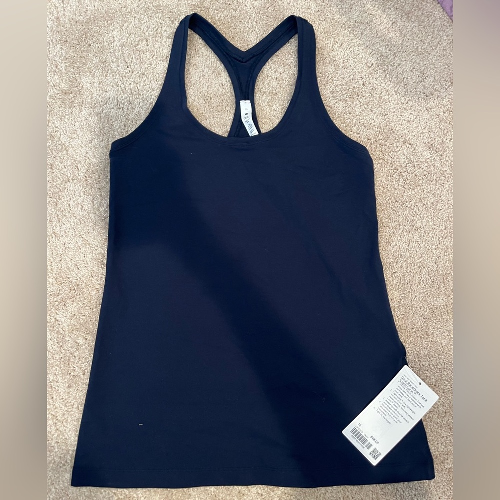 Brand New with tags Lululemon Cool Racerback Tank Navy size 10